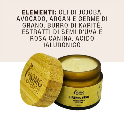 ingredienti crema viso homo naturalis