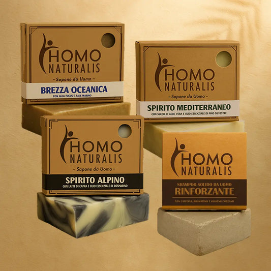 Kit Doccia | 3 Saponi Artigianali + Shampoo Solido