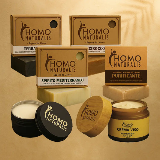 kit naturalis 3 saponi shampoo crema viso deodorante