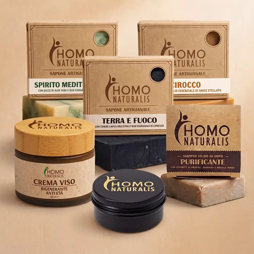 kit naturalis 3 saponi shampoo crema viso deodorante