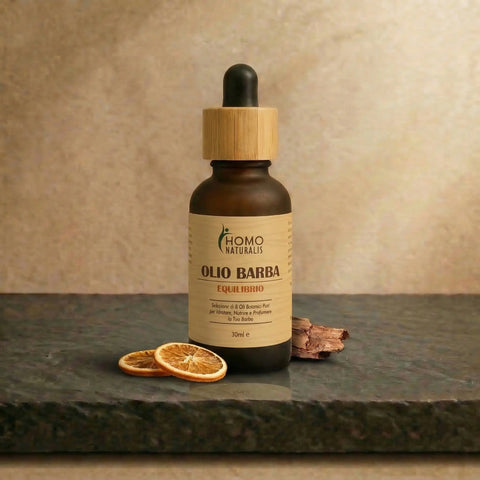 Olio barba naturale Homo Naturalis con arancio e amyris