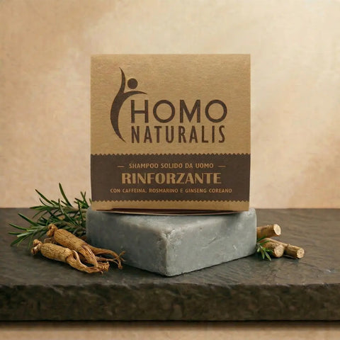 Shampoo Solido Rinforzante anticaduta per Uomo Homo Naturalis