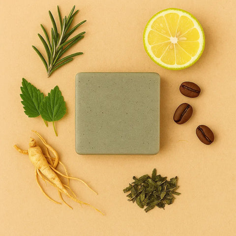 Shampoo Solido Rinforzante anticaduta per Uomo Homo Naturalis con ingredienti