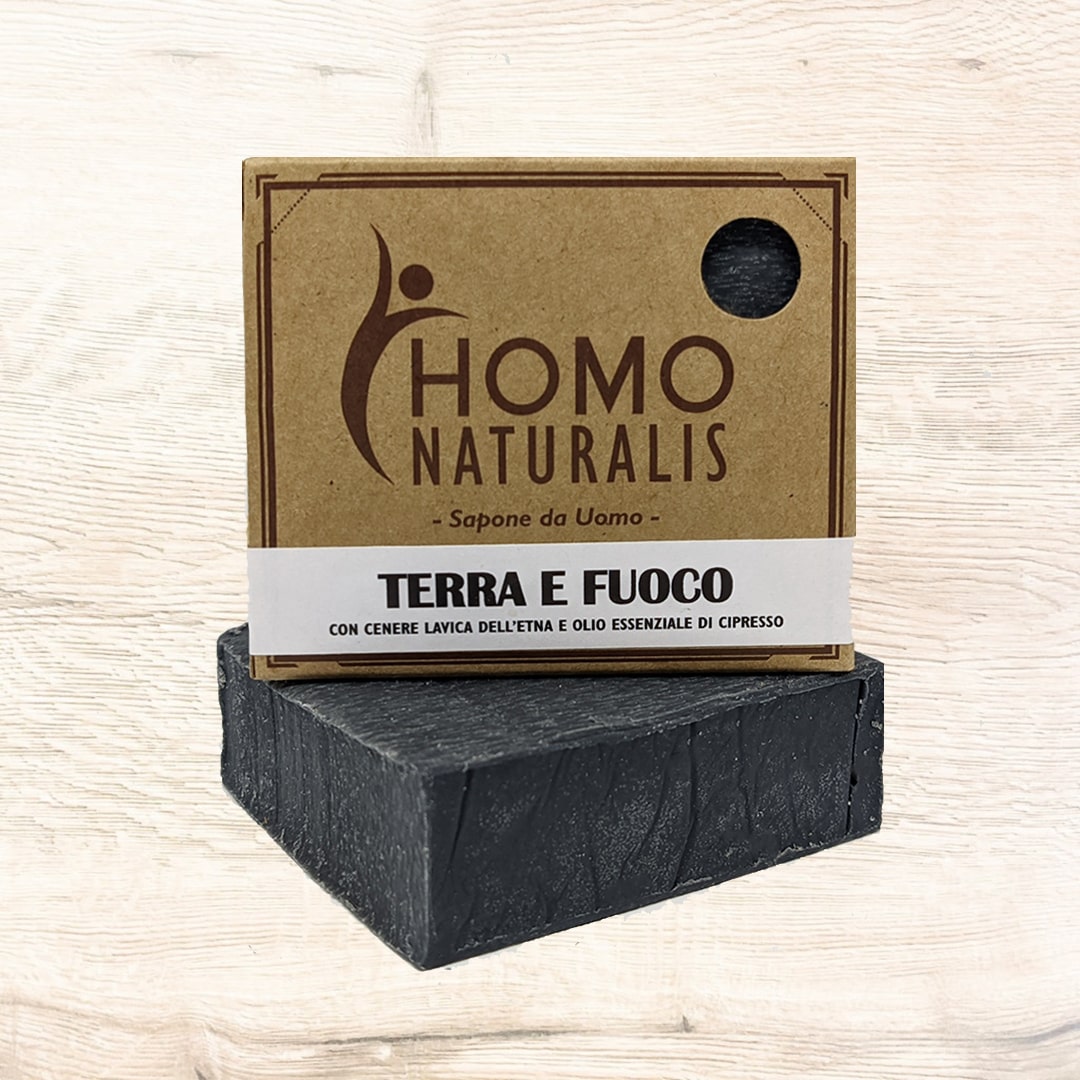 Terra e Fuoco - Sapone Artigianale da Doccia per Uomo