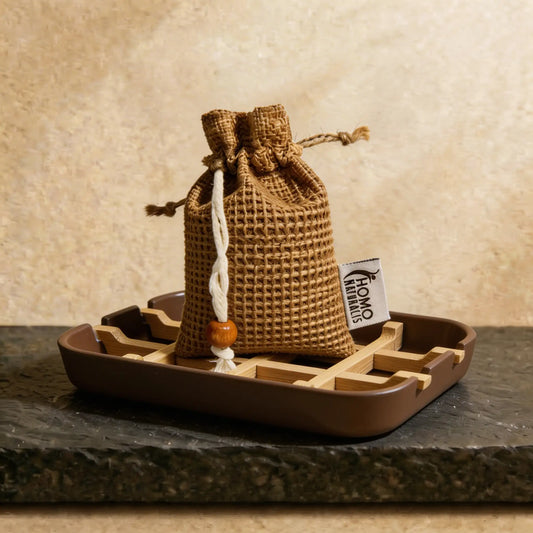 travel kit homo naturalis portasapone e sacchetto