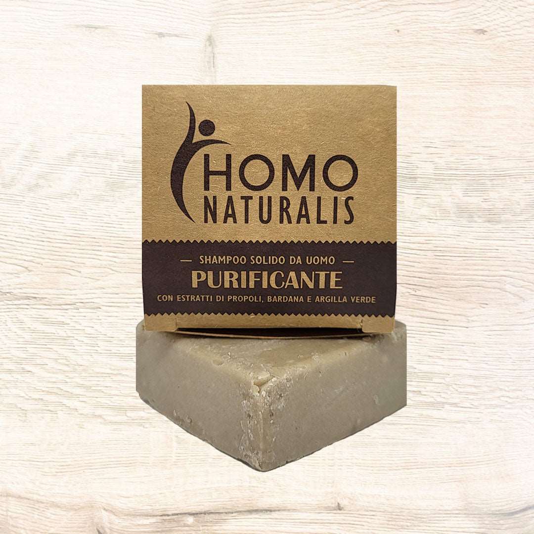 Shampoo Solido Purificante Antiforfora per Uomo Homo Naturalis